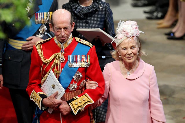 Buckingham Palace has announced the death of the Duchess of Kent, wife of the late Queen’s cousin the Duke of Kent (David Jones/PA)