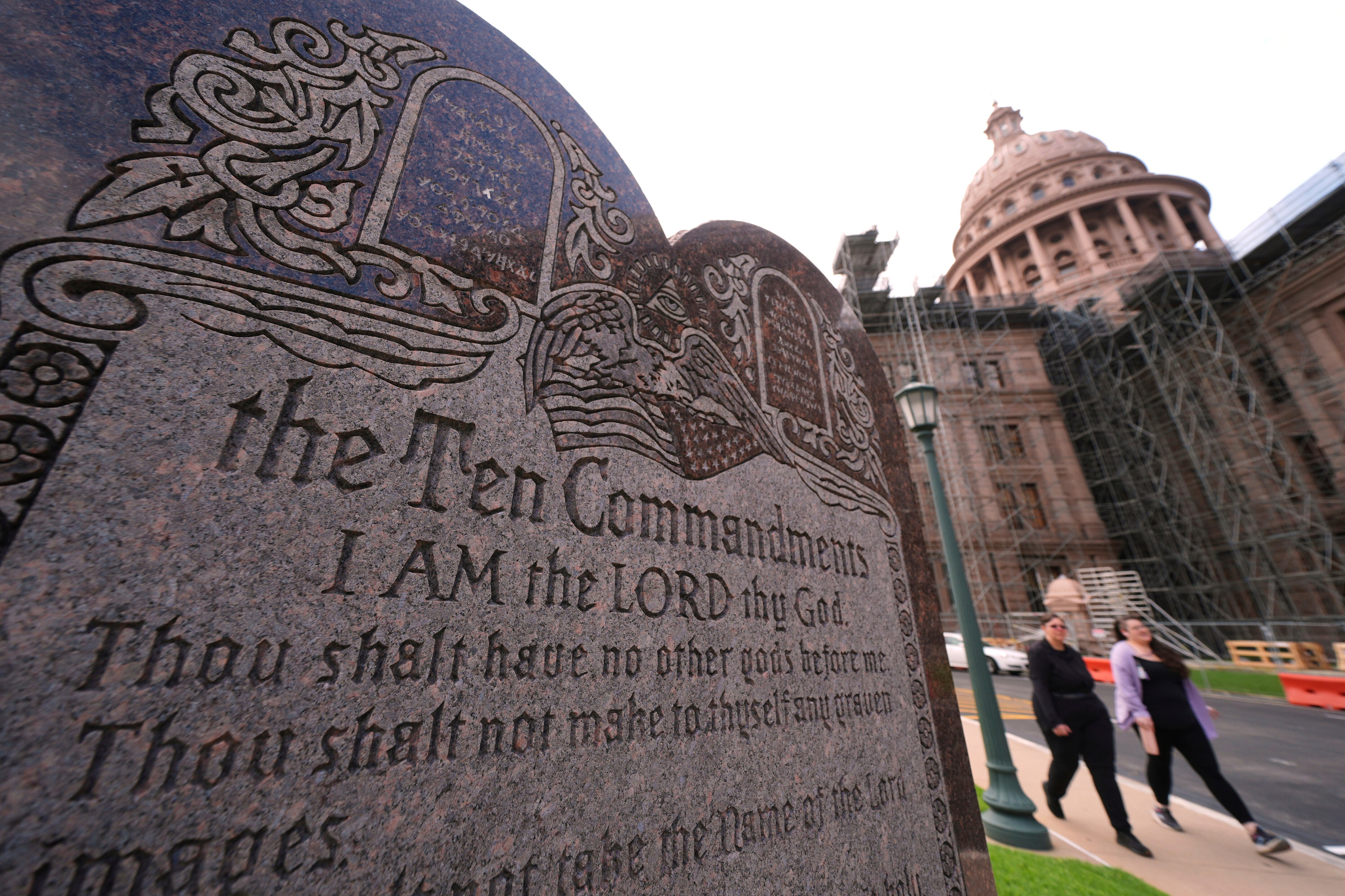 A federal judge agreed that posting the Ten Commandments in Texas classrooms would force a state-favored religion in violation of the First Amendment