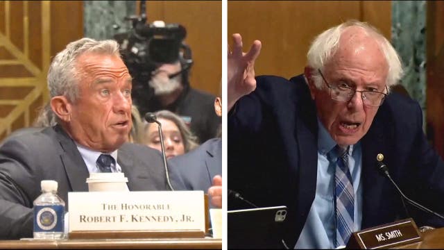 <p>Bernie Sanders and RFK spar</p>