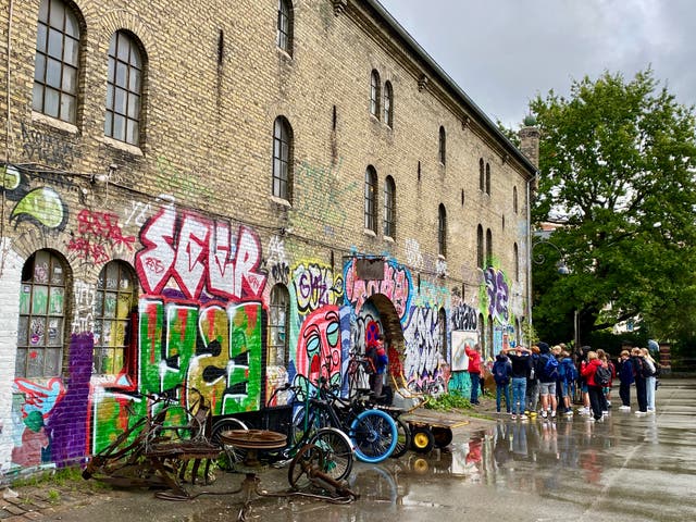 <p>The hippie enclave of Freetown Christiania in Copenhagen</p>