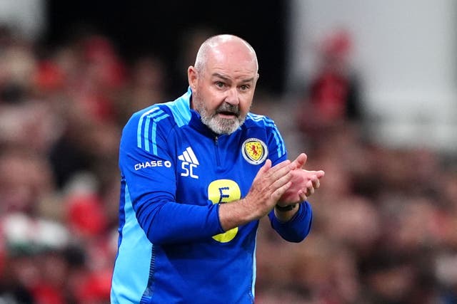 Scotland manager Steve Clarke praised the referee after their draw with Denmark (Andrew Milligan/PA).