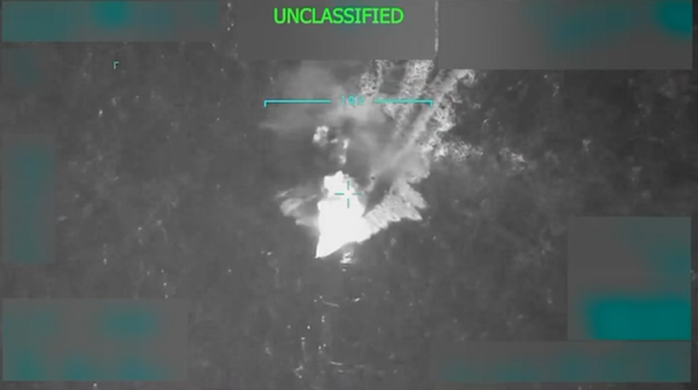 <p>President Trump shared a video on Tuesday of the strike on the alleged Venezuelan drug boat </p>