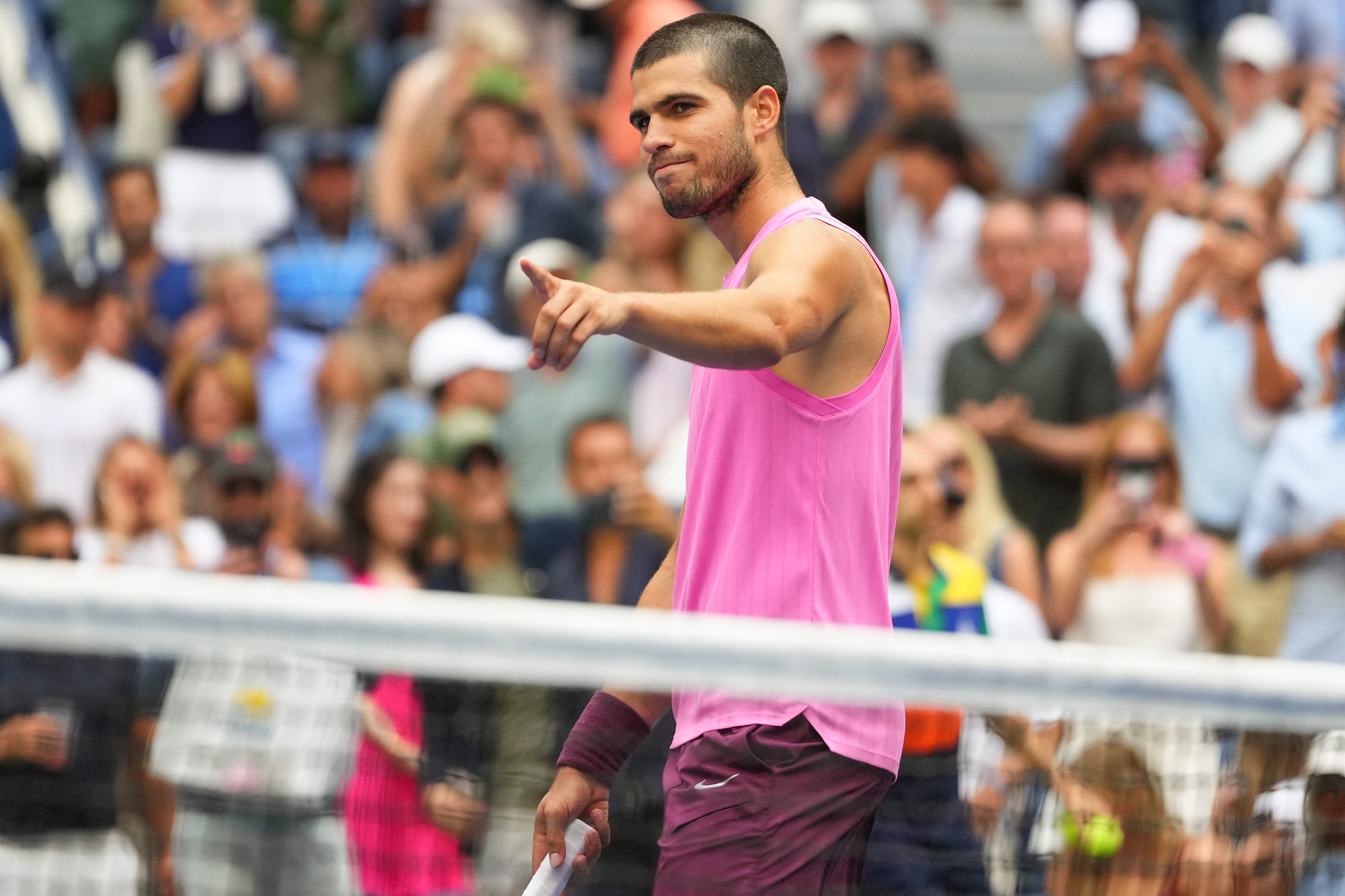 Alcaraz admitted he was not at his best yet he still comfortably beat Djokovic in four sets
