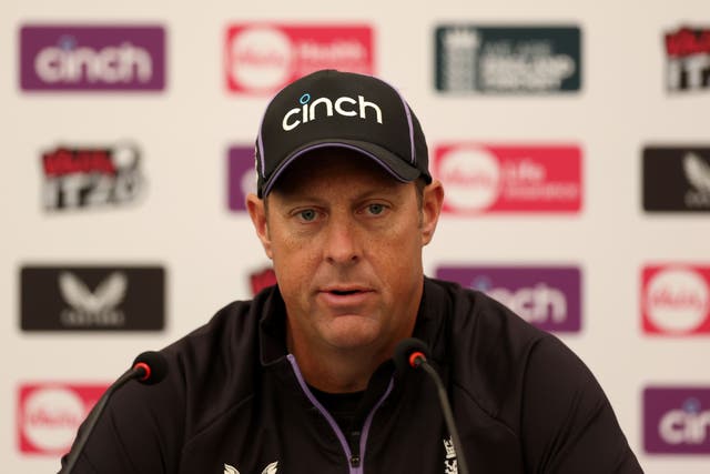 Assistant coach Marcus Trescothick says England must make sure of World Cup qualification (Steven Paston/PA).