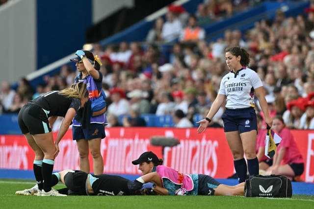 <p>Ellie Kildunne suffered a head injury in England’s win over Australia</p>
