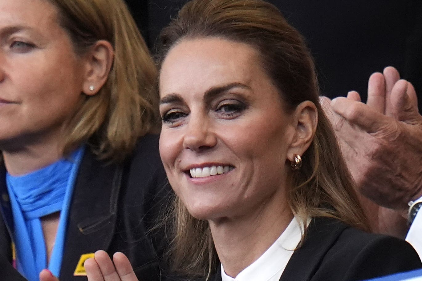 The Princess of Wales in the stands before the Women’s Rugby World Cup match in Brighton (Andrew Matthews/PA)