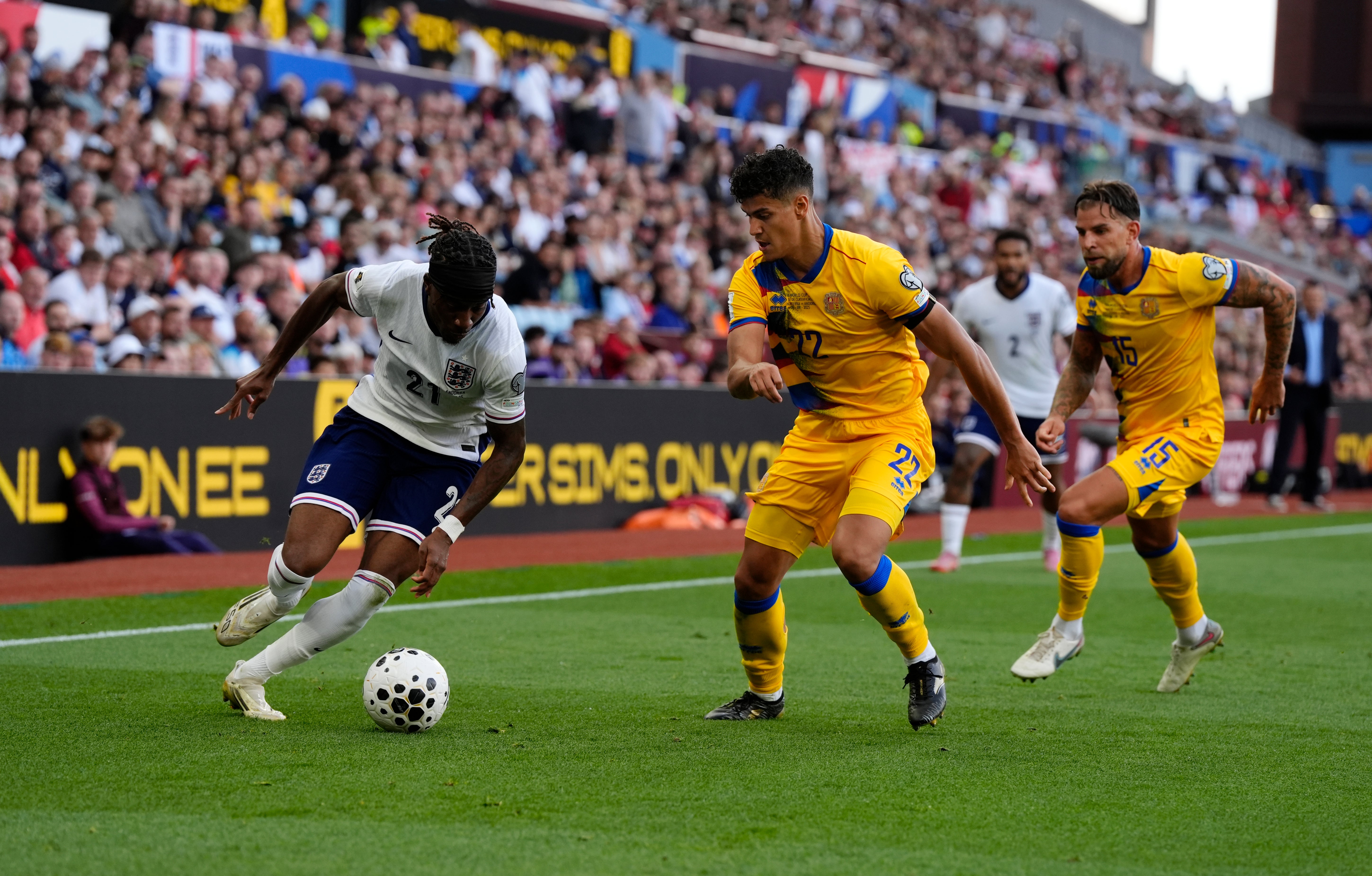 Noni Madueke was lively on the right for England and his cross resulted in the opening goal
