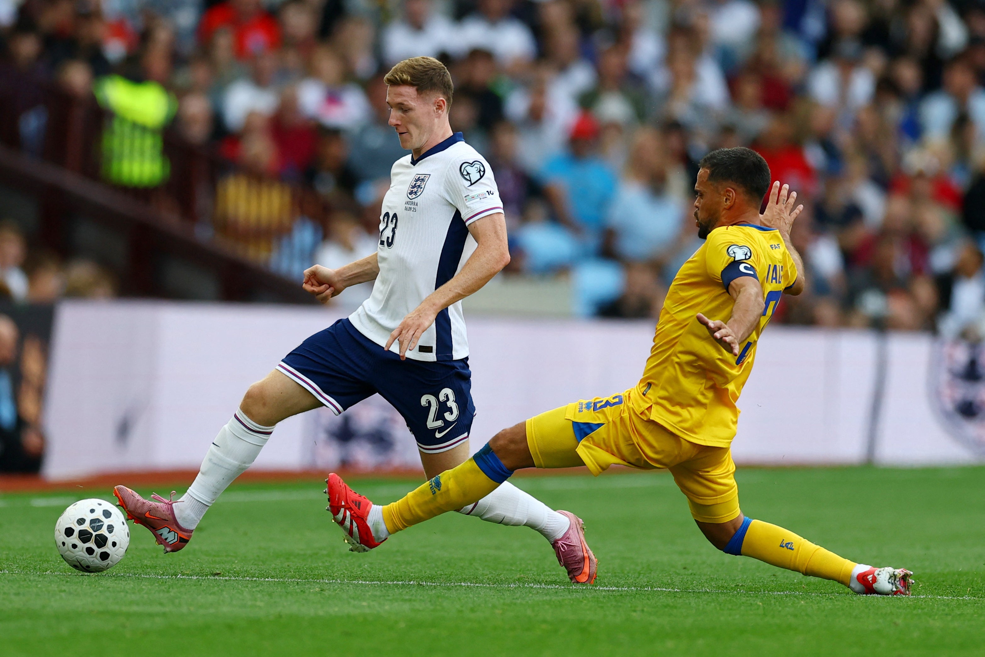 Elliot Anderson was afforded plenty of time on the ball but impressed on his England debut