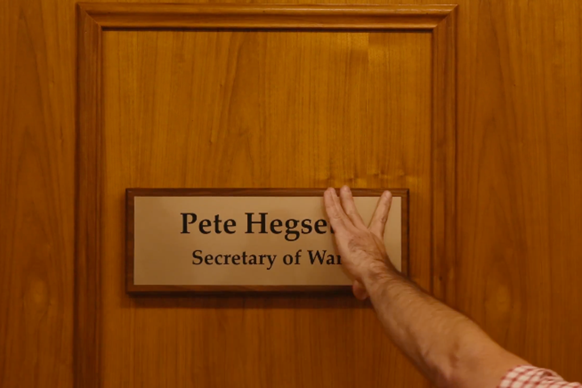 Pete Hegseth switches nameplate to Secretary of War after ‘woke’ defense title dropped 