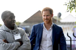 Harry at the Community Recording Studio in Nottingham in 2019 (Joe Giddens/PA)