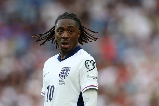 <p>Eberechi Eze of England looks on during the FIFA World Cup 2026 qualifier match between England and Andorra</p>