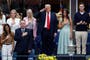 Donald Trump arrives at US Open men’s final to cheers and boos