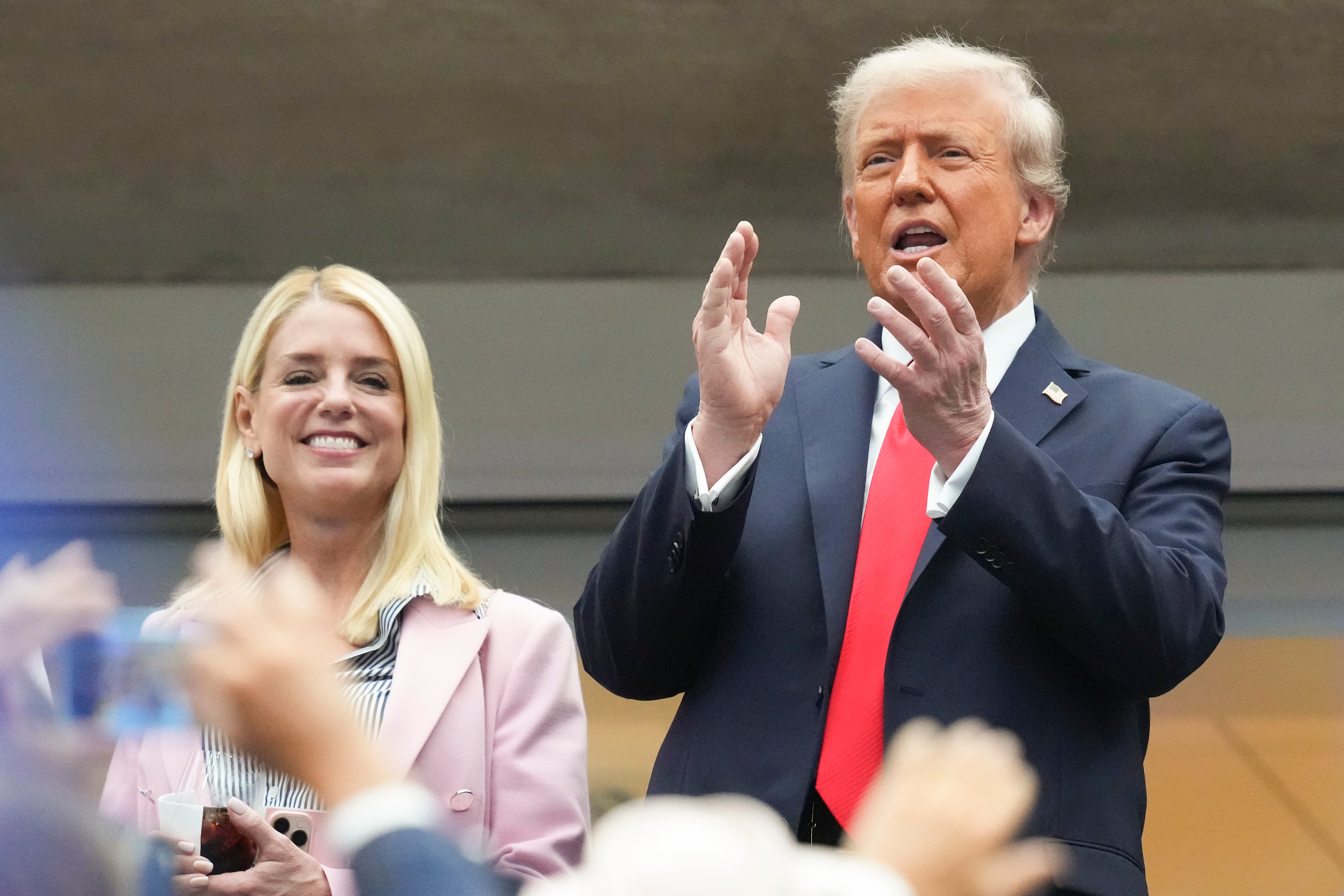 U.S. Attorney General Pam Bondi was sat in pride of place next to the president at the Arthur Ashe Stadium for the men’s singles final on Sunday