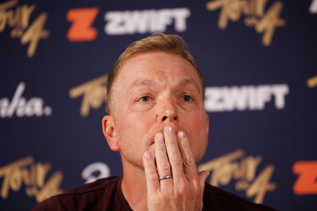 Sir Chris Hoy said he was ‘totally overwhelmed’ after his Tour De 4 fundraising cycle ride raised more than £2 million for cancer charities (Robert Perry/PA)