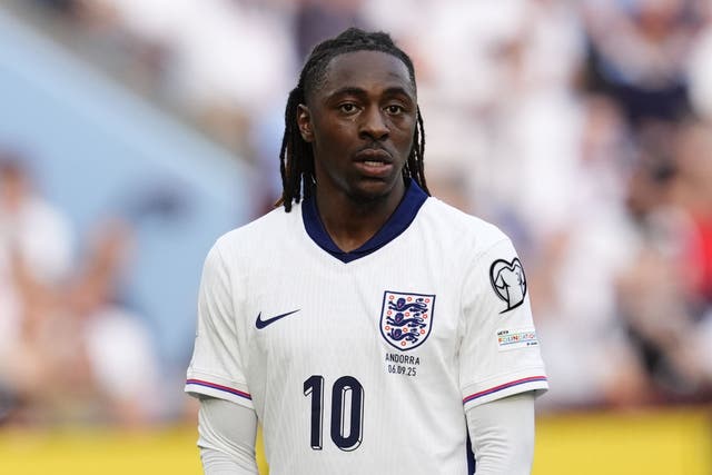 Eberechi Eze started for England in Saturday’s 2-0 World Cup qualifying win over Andorra (Nick Potts/PA)