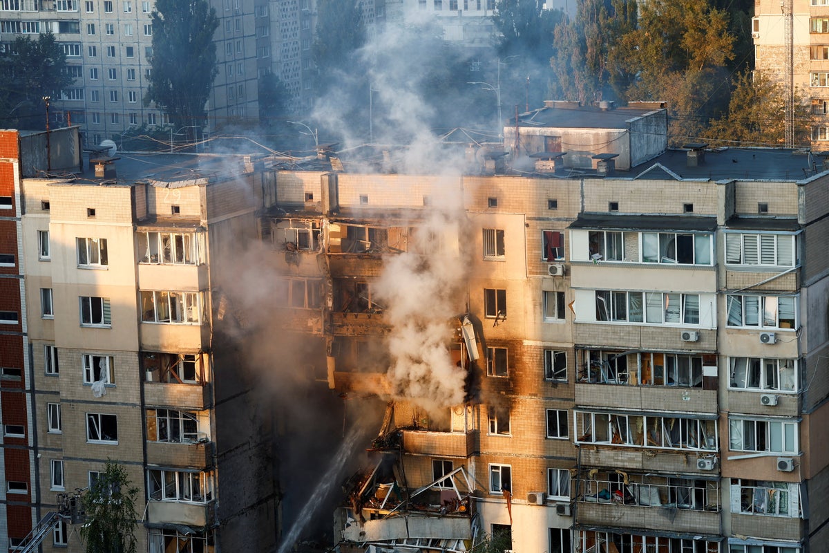 Ukraine-Russia war latest: Smoke rises from cabinet building in Kyiv after massive Russian attack Ukraine-Russia war latest: Smoke rises from cabinet building in Kyiv after massive Russian attack