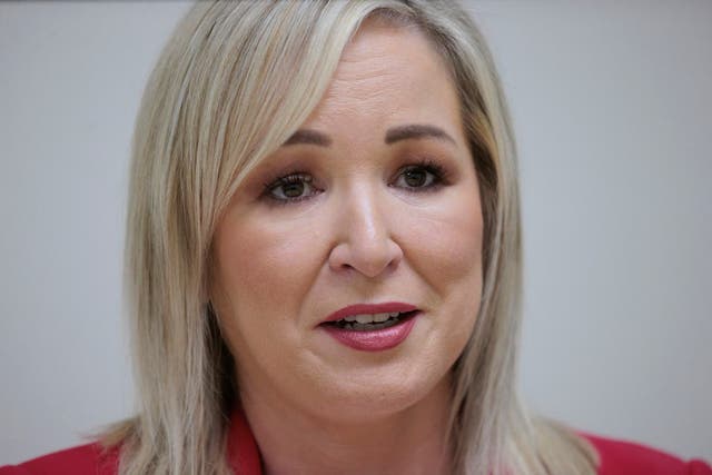 First Minister Michelle O’Neill said the winner of October’s election must use their role as Ireland’s head of state to represent the interests of all Irish citizens, including those living north of the border (Liam McBurney/PA)