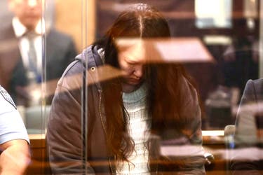 <p>Hakyung Lee stands in the dock at the High Court in Auckland, New Zealand, on 8 September 2025</p>