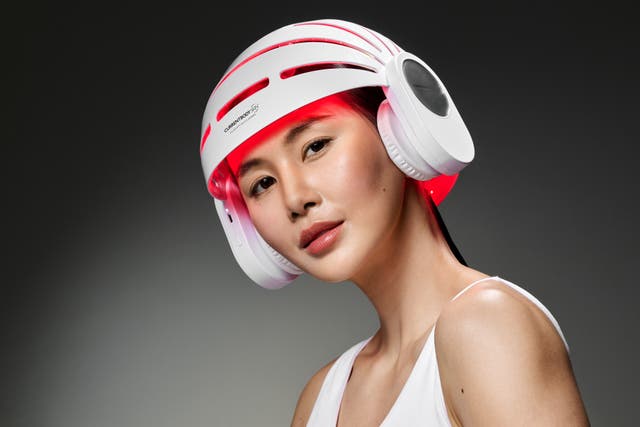 The Beauty Tech Group’s range includes hair growth helmets (TheBeautyTechGroup/PA)