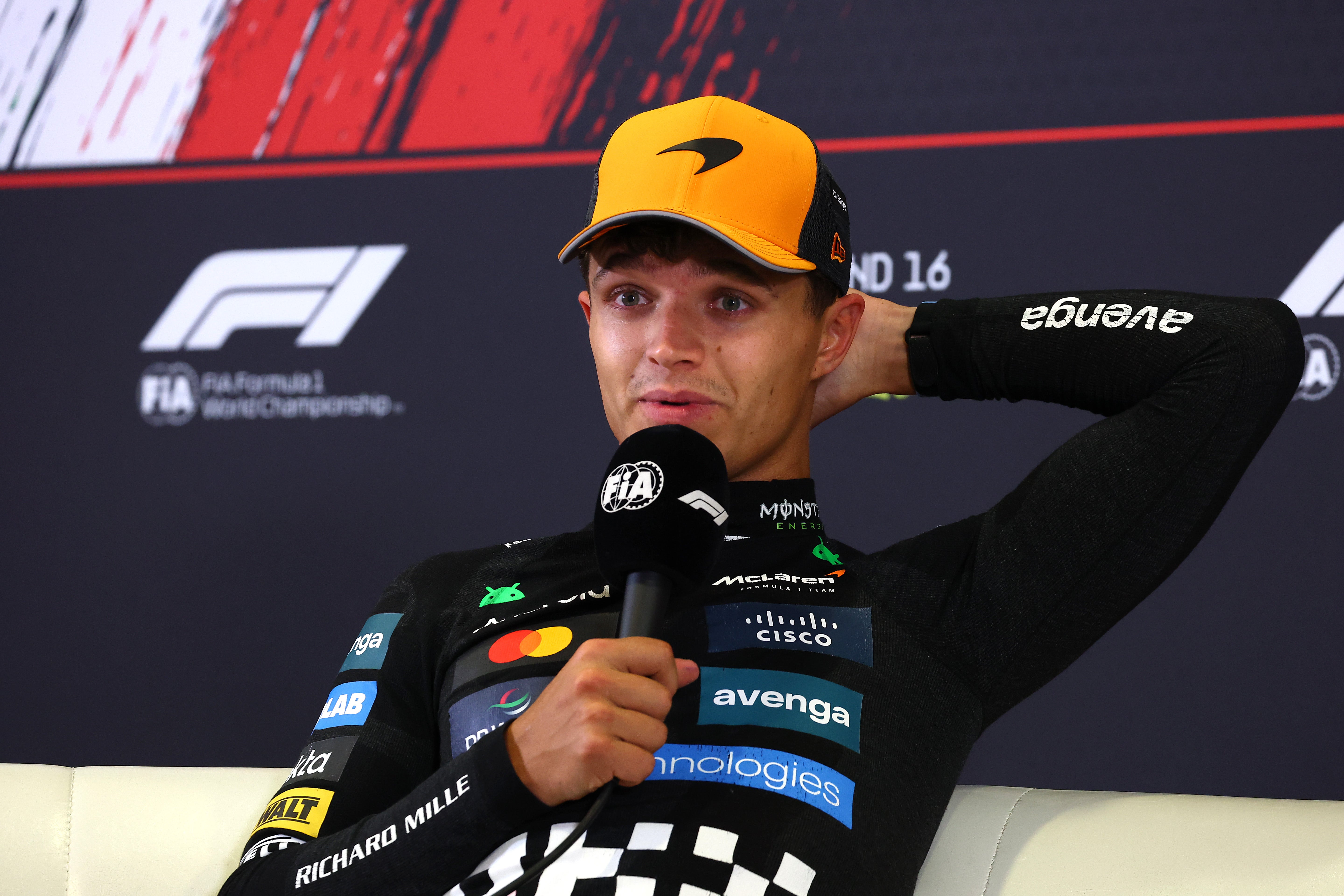 <p>Lando Norris finished second place at the Italian GP following a controversial team order </p>