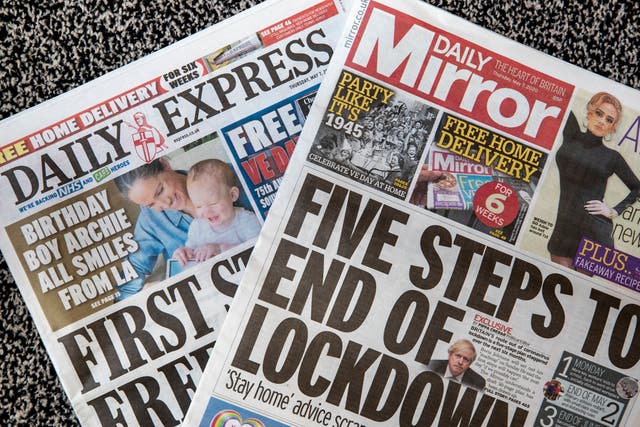 More than 320 journalism jobs are being axed at Daily Mirror and Express newspaper publisher Reach as the group revealed plans for a major overhaul (Peter Byrne/PA)