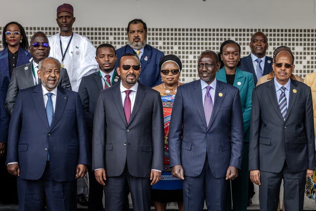 <p>African leaders gather at the summit in Addis Ababa</p>