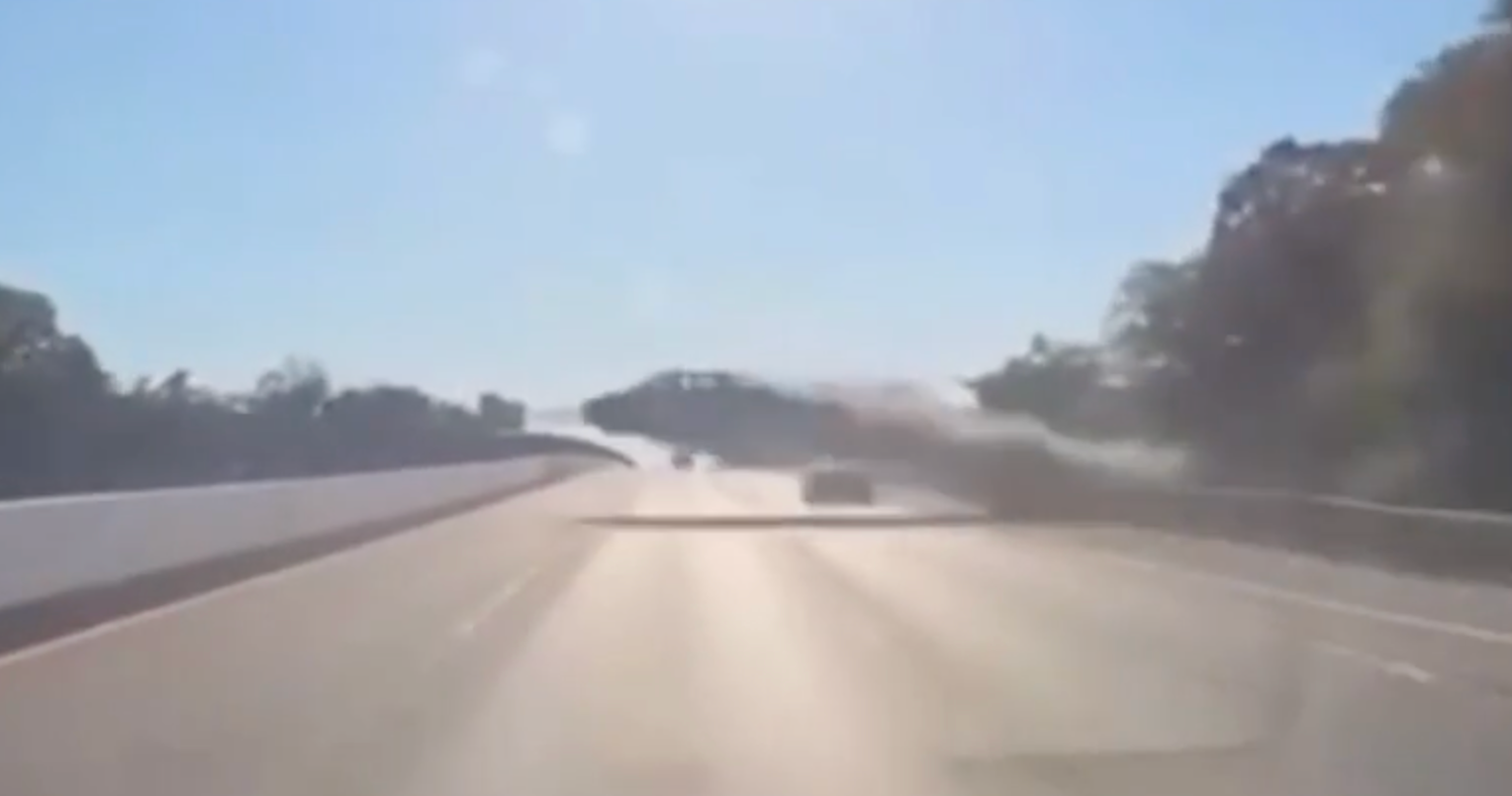 <p>Airborne car in Long Island</p>