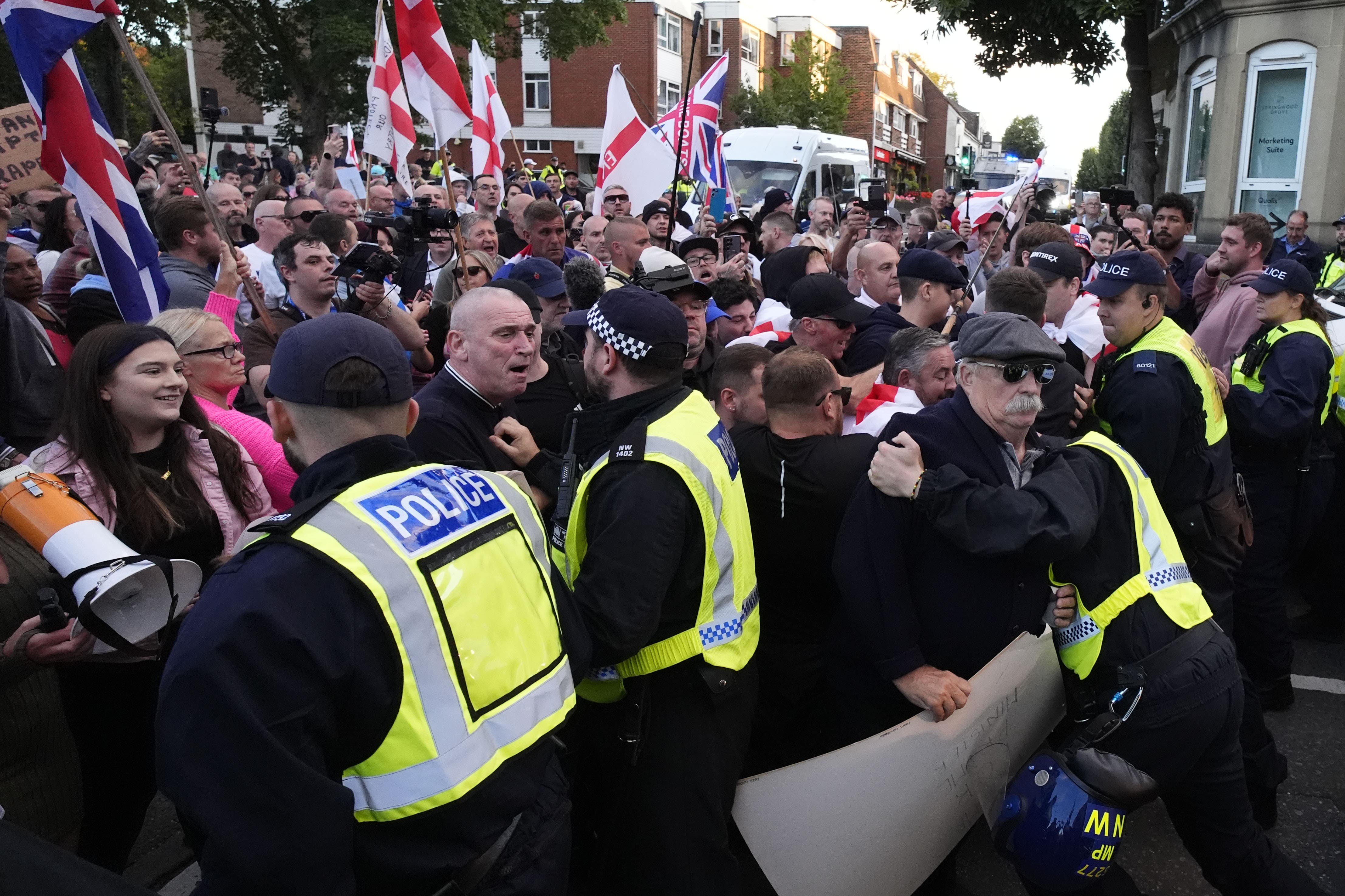 The Bell Hotel in Epping became a focal point for protests over summer (Jordan Pettitt/PA)