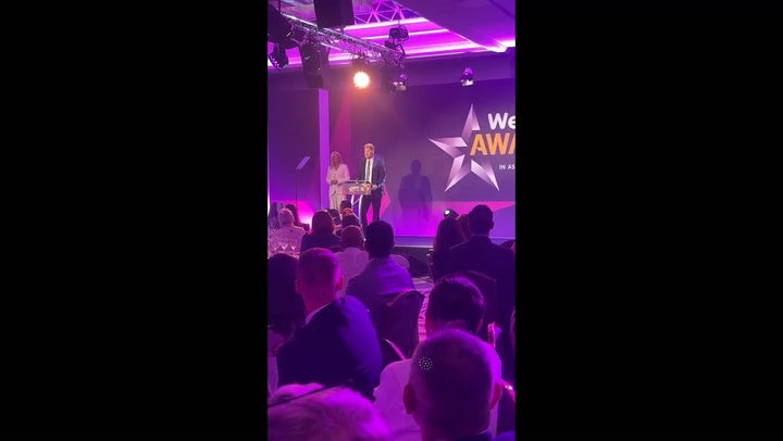 <p>Prince Harry cracks bald joke but speaks of personal challenges at WellChild awards.</p>