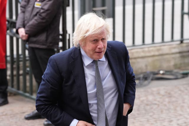<p>Boris Johnson mounted a robust defence of his record as PM</p>