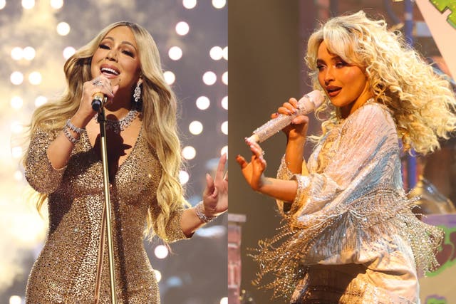 <p>Mariah Carey and Sabrina Carpenter were two of the statement-making performers at the VMAs</p>