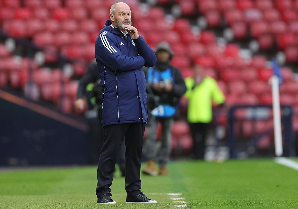 <p>Steve Clarke’s side fought to a well-earned draw against Denmark in their opener</p>