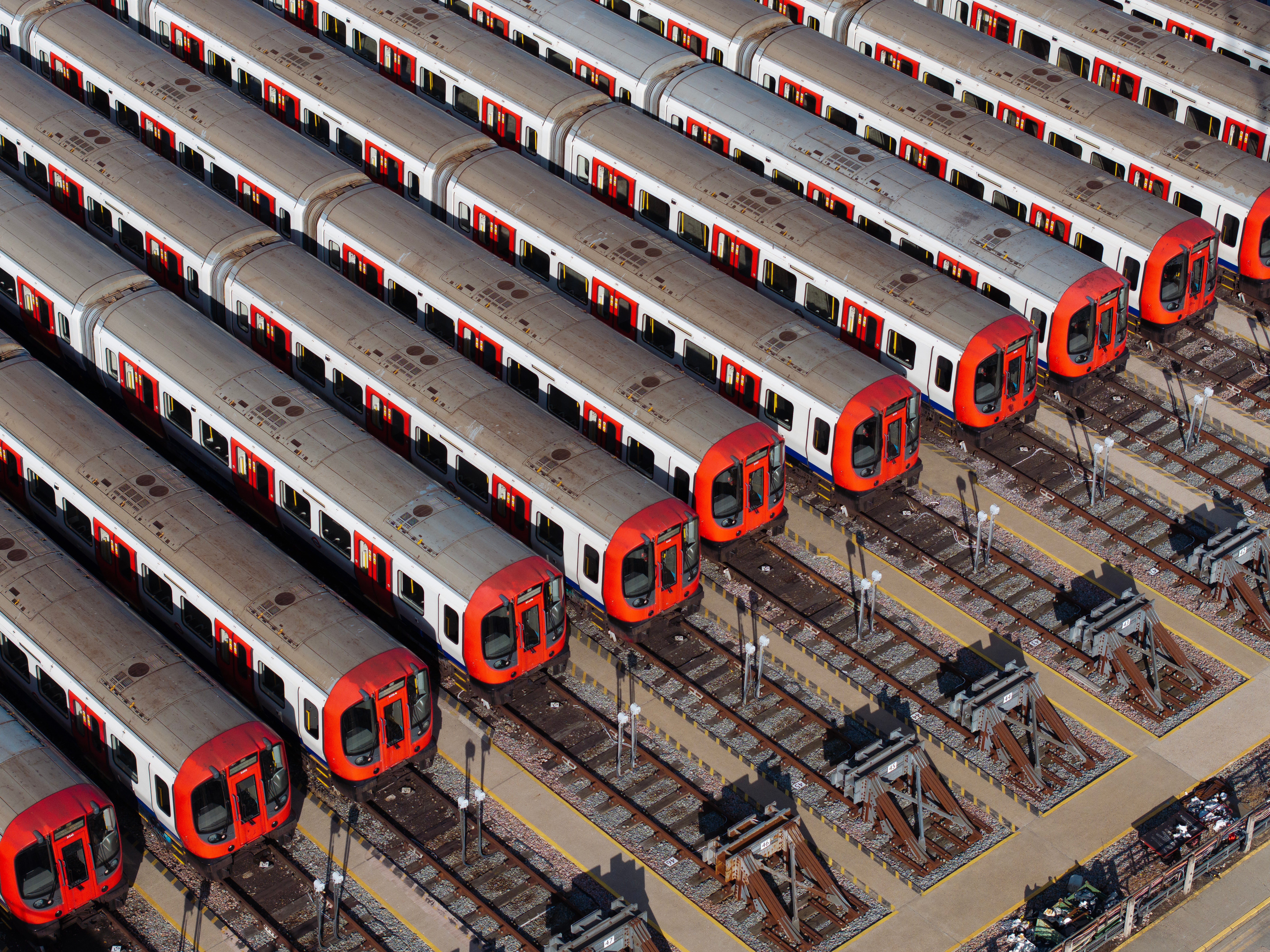 <p>London Underground services were suspended on Monday</p>