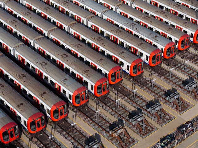 <p>London Underground services were suspended on Monday</p>