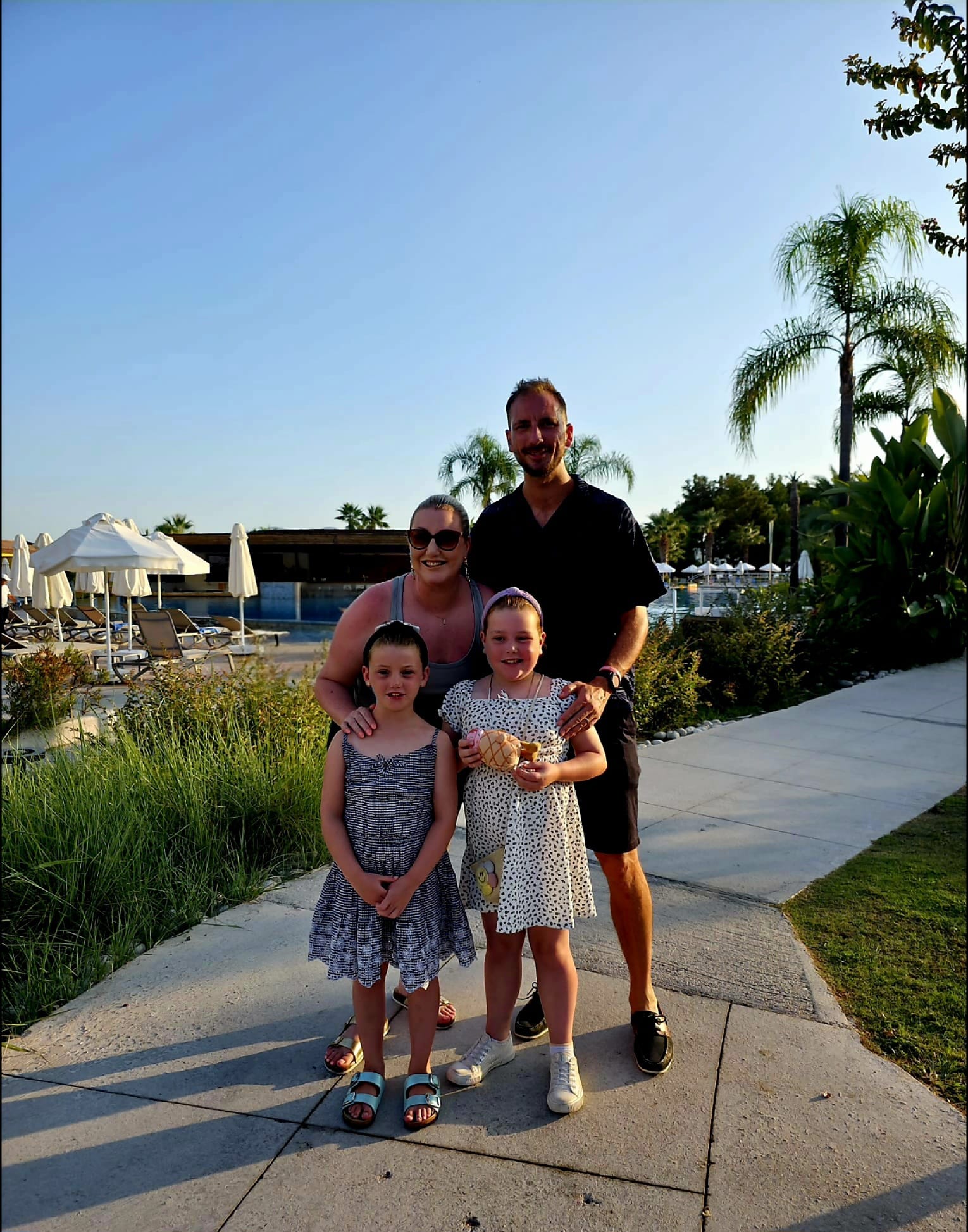 The Taylor family on holiday