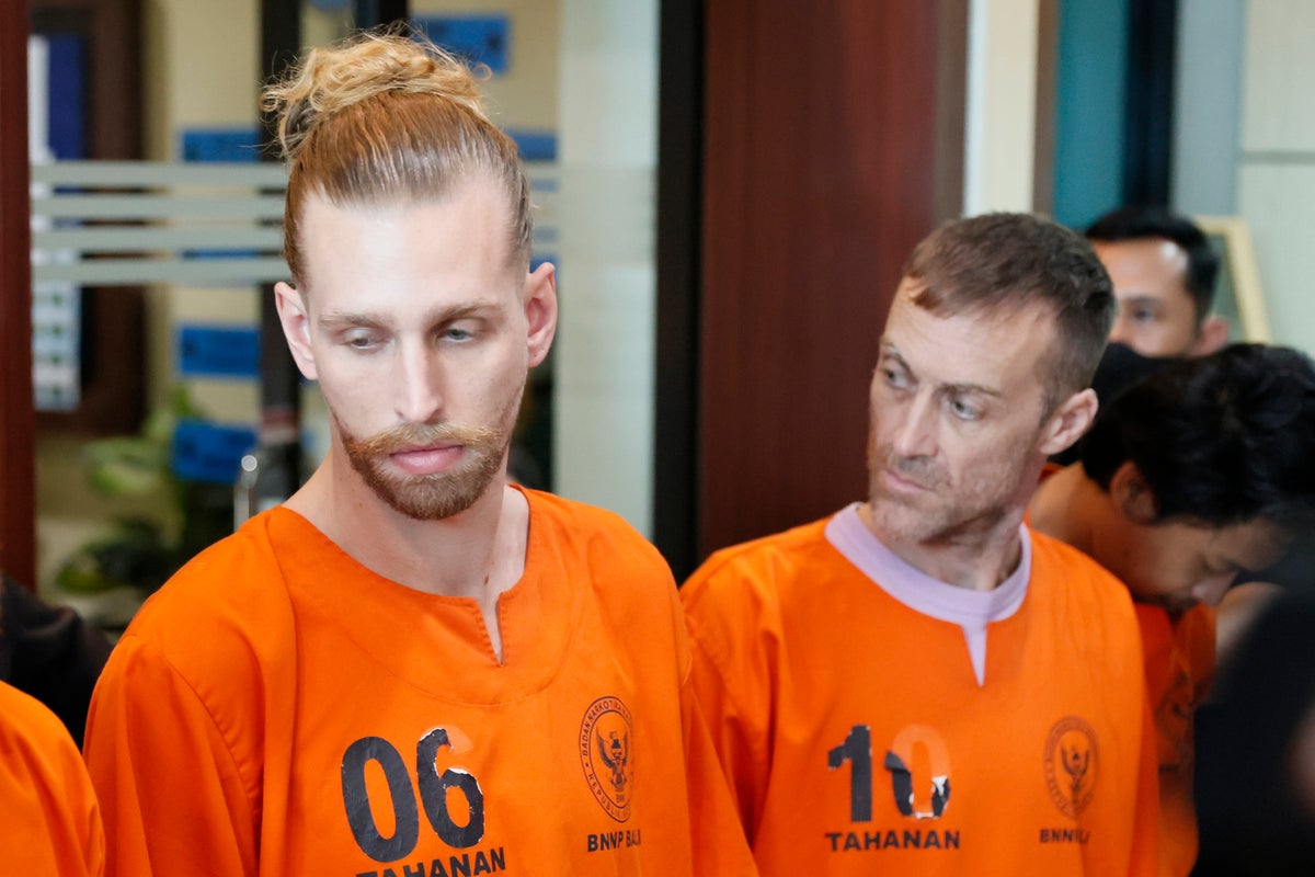 Two British men arrested for ‘trying to smuggle a kilogram of cocaine’ into Bali