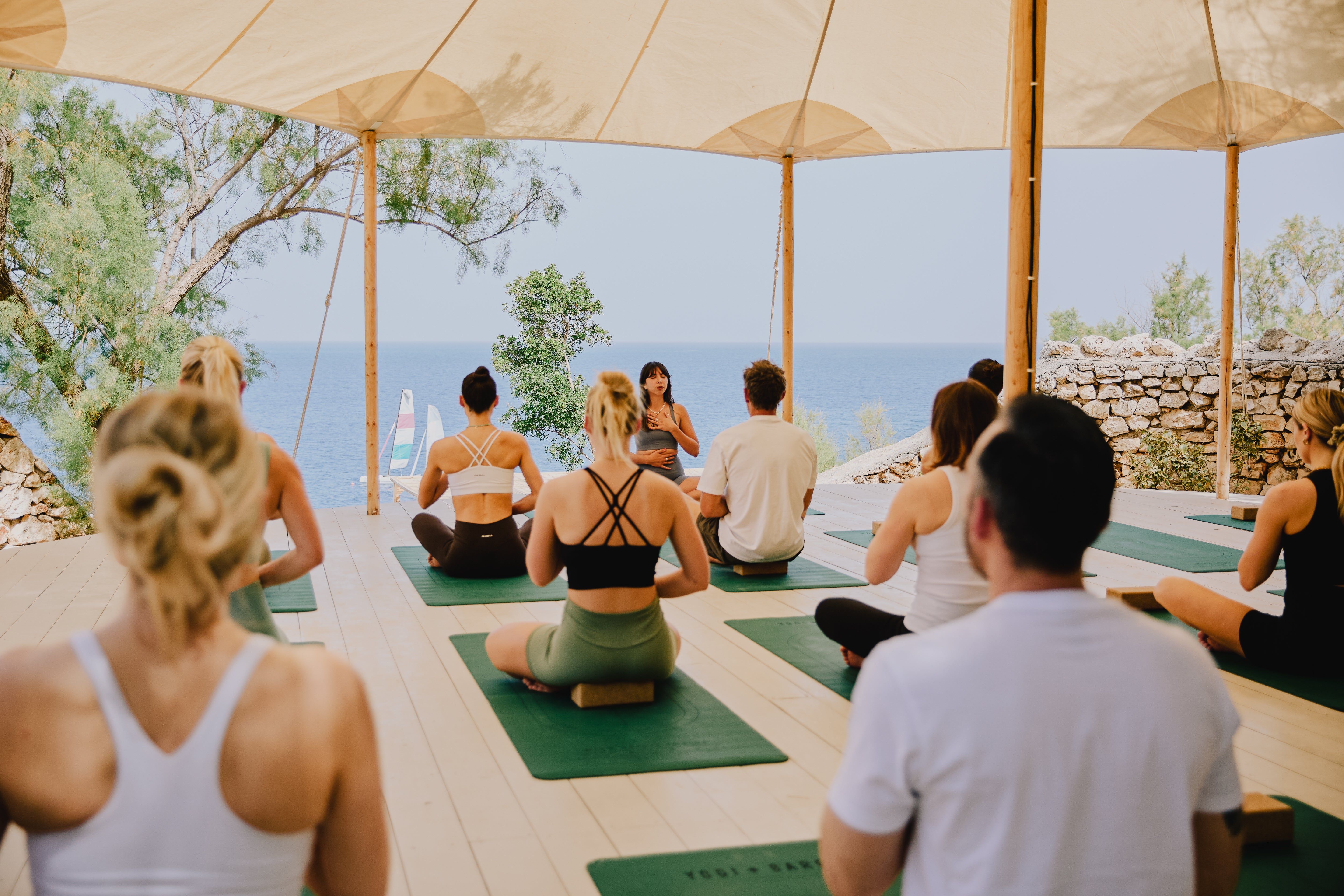 The first morning I did yoga while the kids went off to the kid’s club TARKA