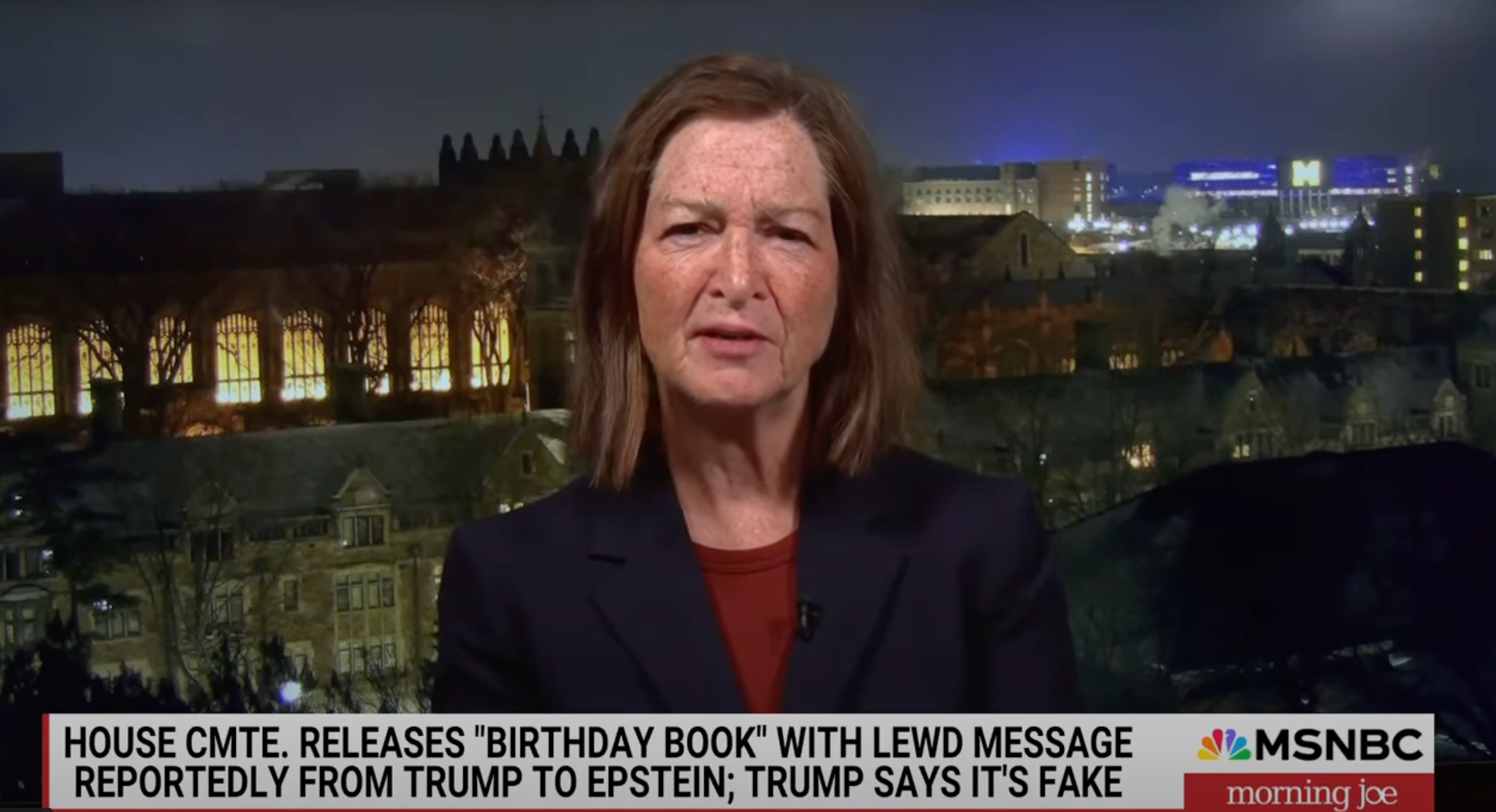Former U.S. attorney Barbara McQuade was interviewed on MSNBC's Morning Joe about the latest Epstein revelations