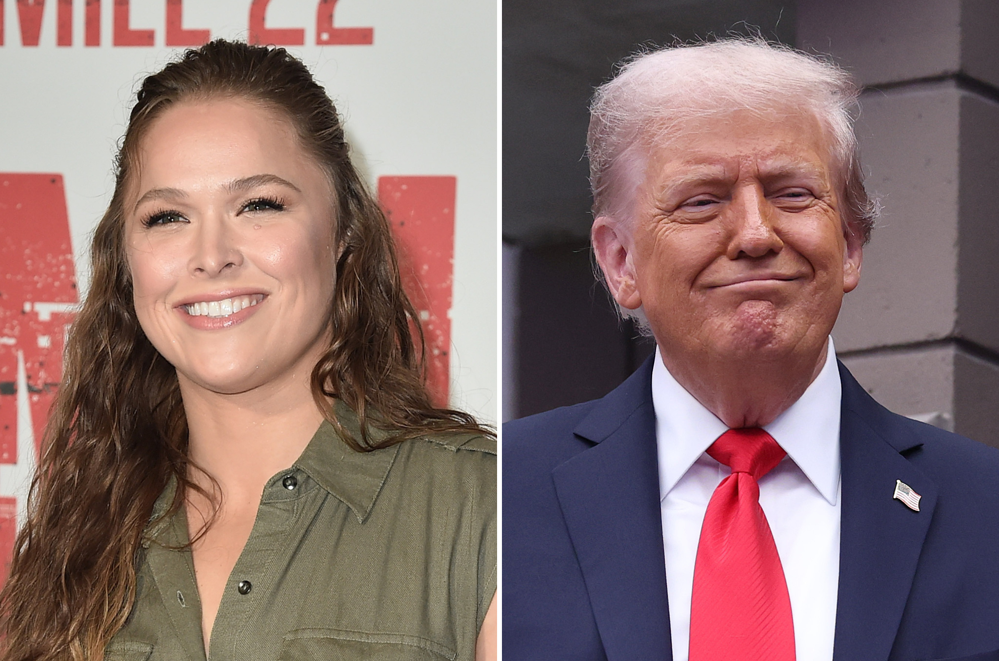 Retired MMA fighter Ronda Rousey (left) said she's 'got better s*** to do' than participate in the White House's UFC event