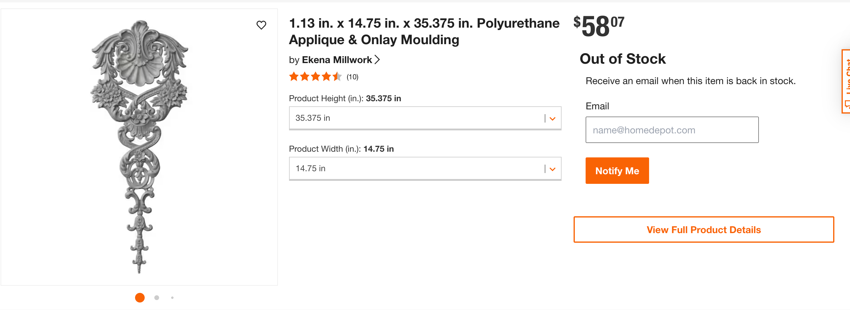 Internet sleuths believe the moulding sold at Home Depot for $58.07 was used in Trump’s renovations of the Oval Office earlier this year.
