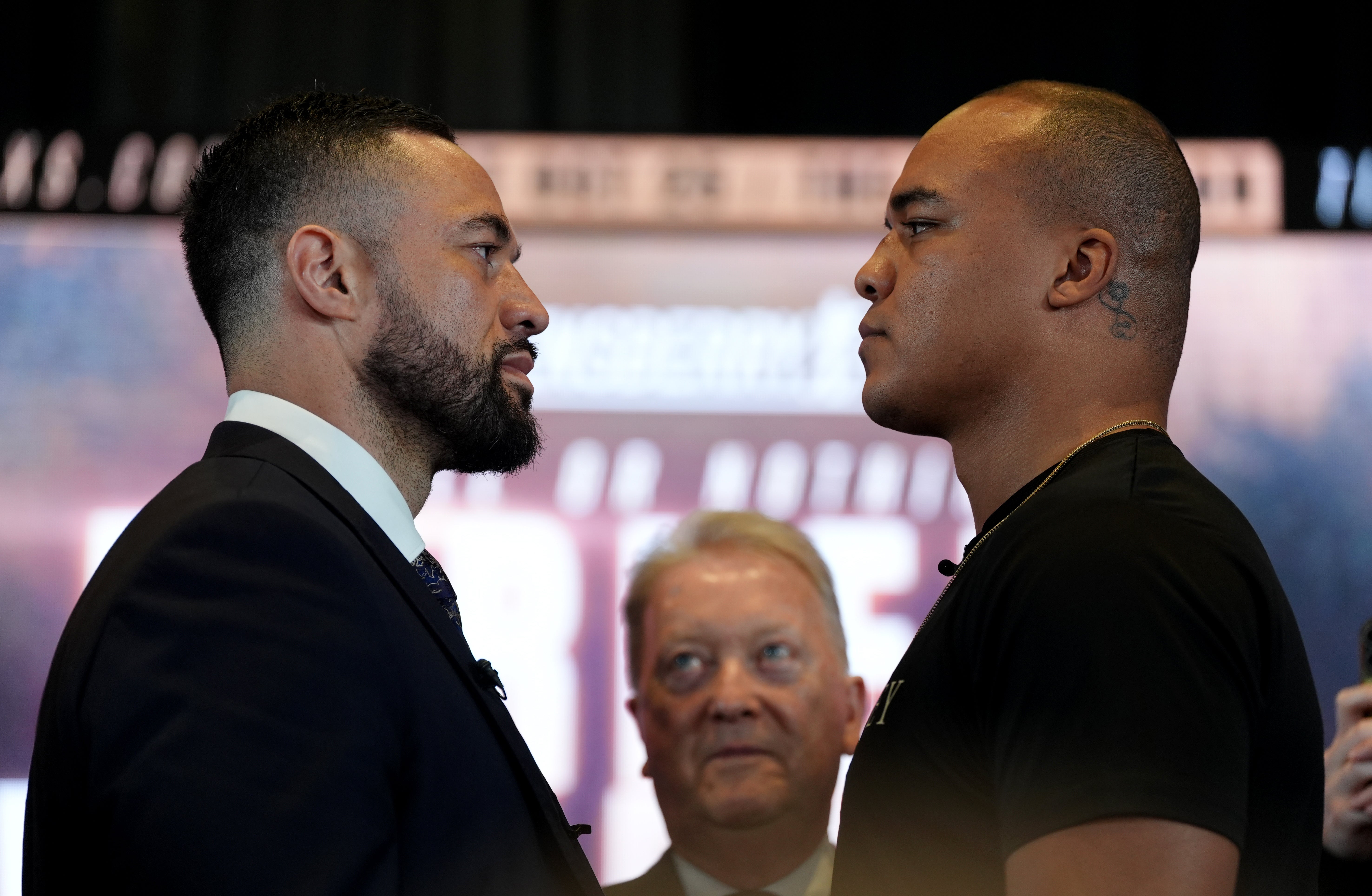 Joseph Parker, left, and Fabio Wardley, right, will face each other next month (Ben Whitley/PA)