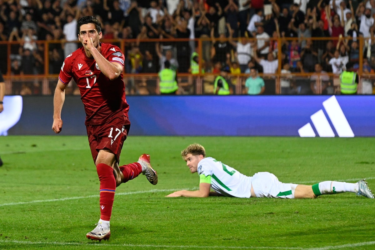 Ireland Suffers Second Defeat in Armenia, World Cup Hopes Dented