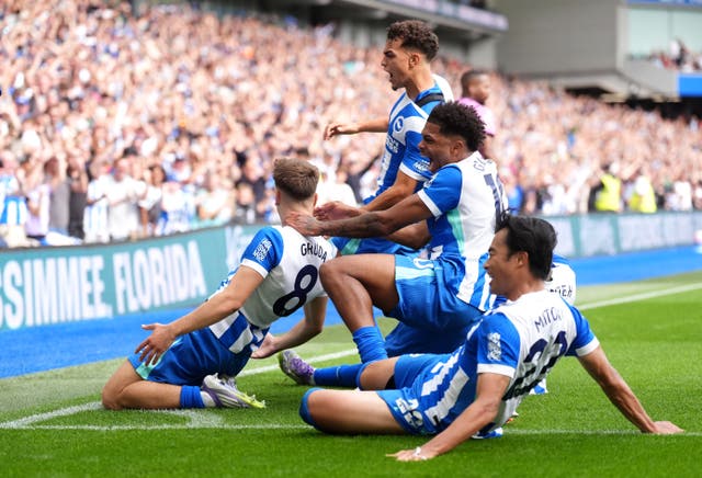 <p>Brighton are one of only four clubs up to speed</p>