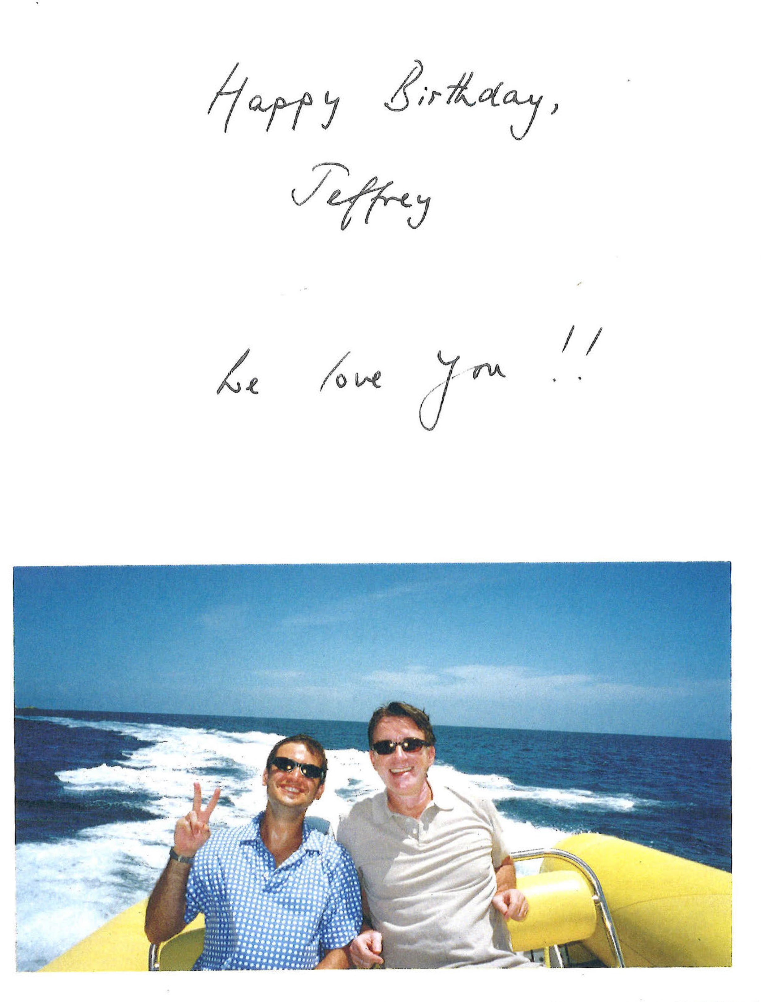 The sign-off declared ‘we love you’