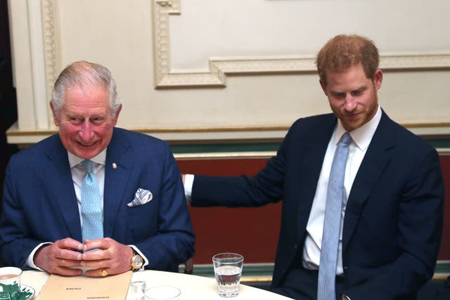 <p>Charles and Harry have not seen each other for more than a year (PA)</p>