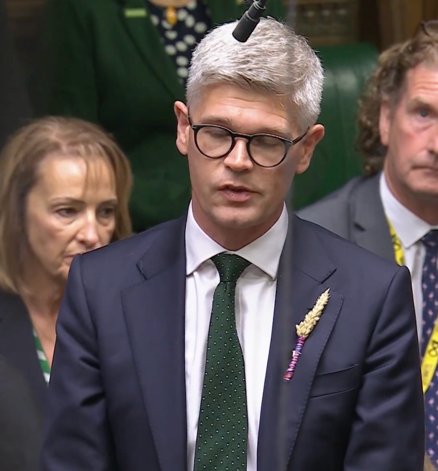 Dr Al Pinkerton was among the MPs sporting the decoration on Wednesday