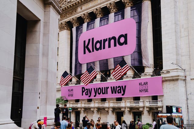 Klarna has begin trading its shares on the US stock market in a major public debut (Klarna/PA)