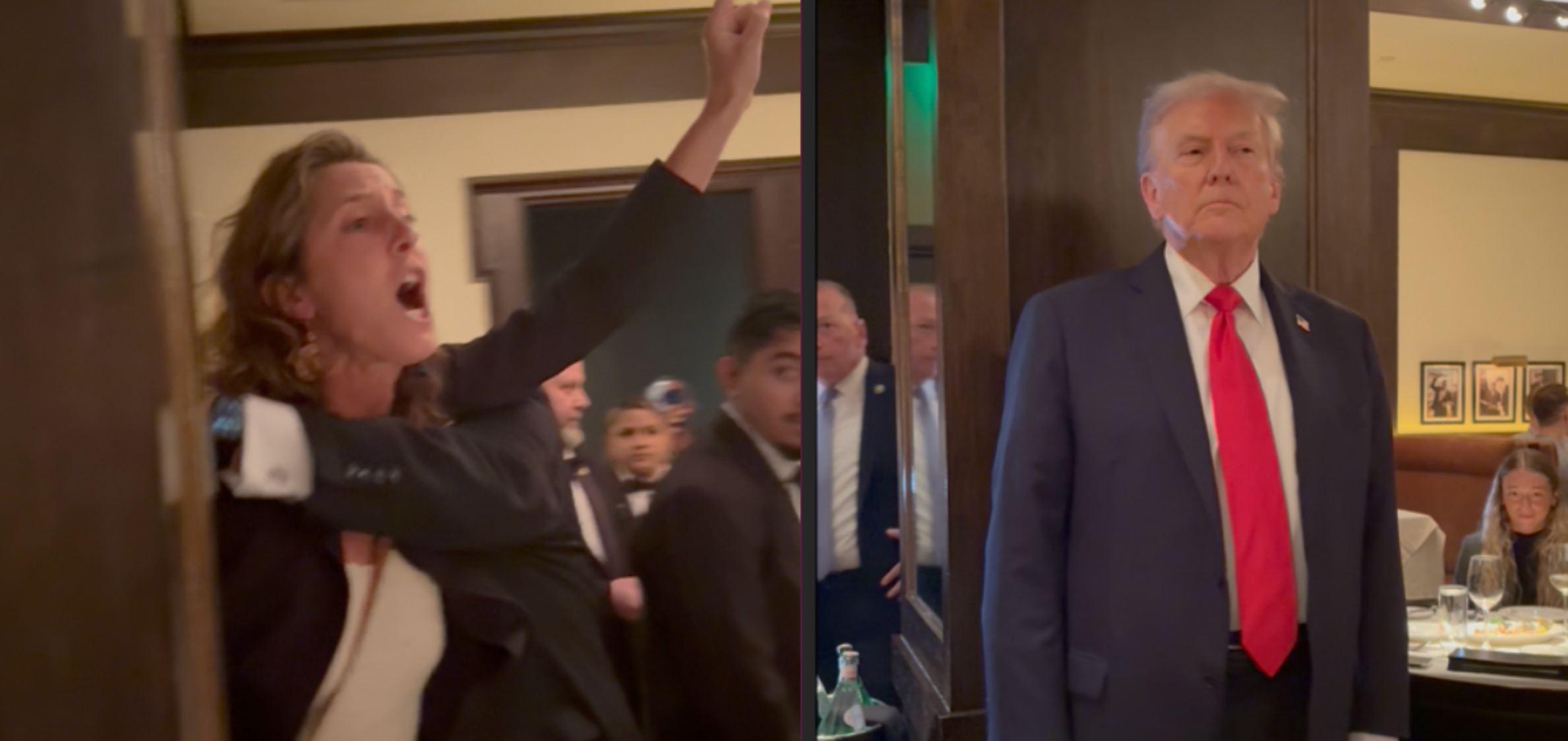The group of protesters who confronted President Donald Trump as he dined in D.C. said they were able to get into the same restaurant as the president just by making a reservation.