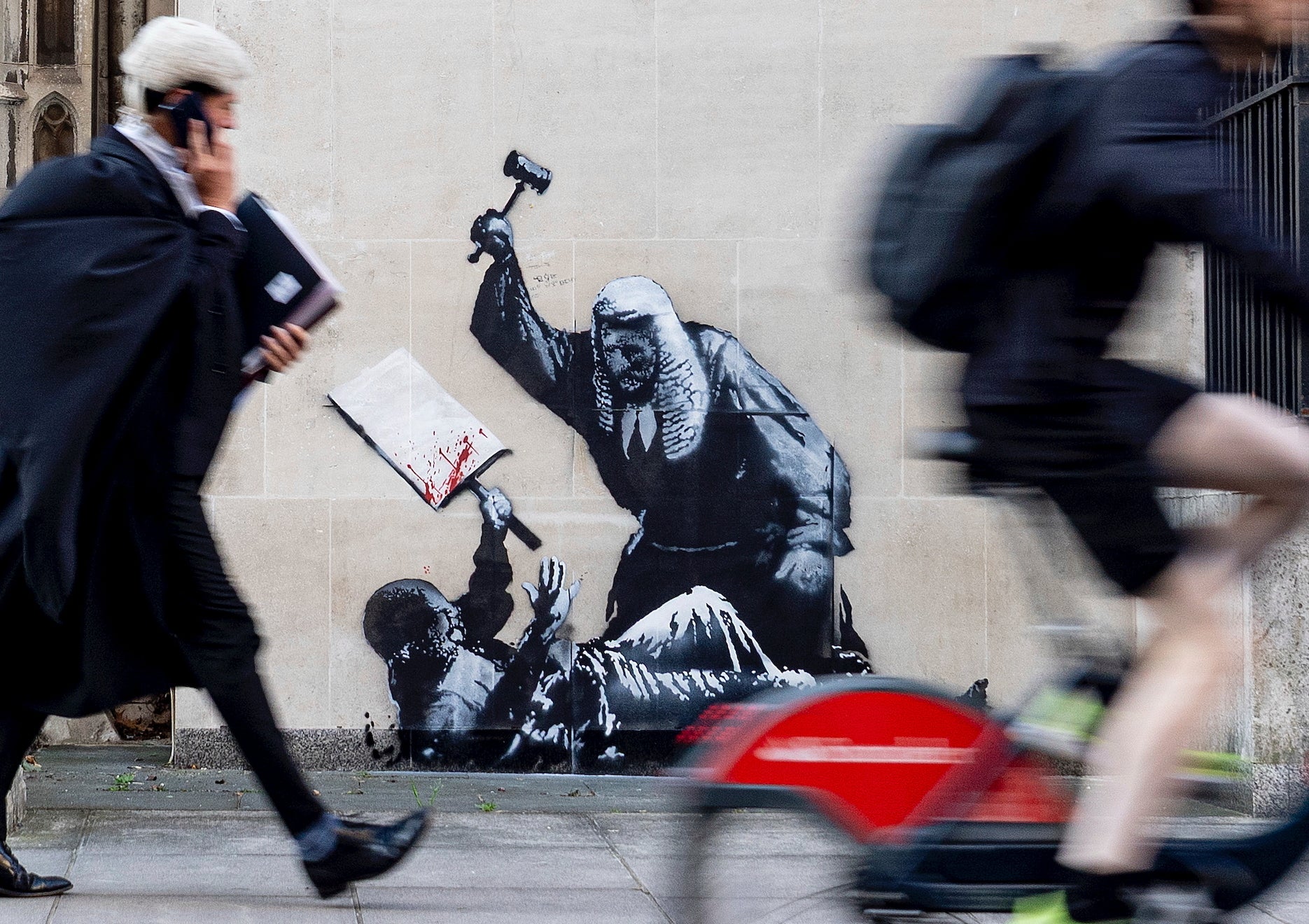 <p>Britain Banksy</p>