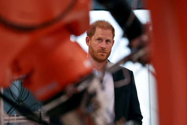 <p>The Duke of Sussex during his visit to Imperial College London</p>